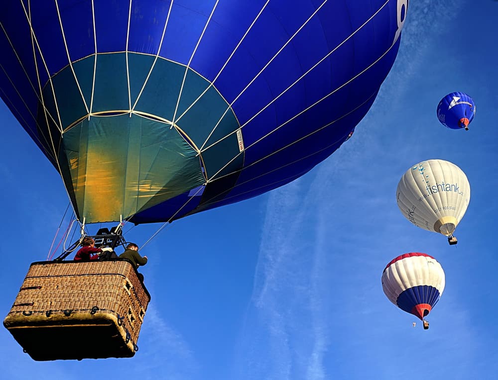 Hot air balloons over britain