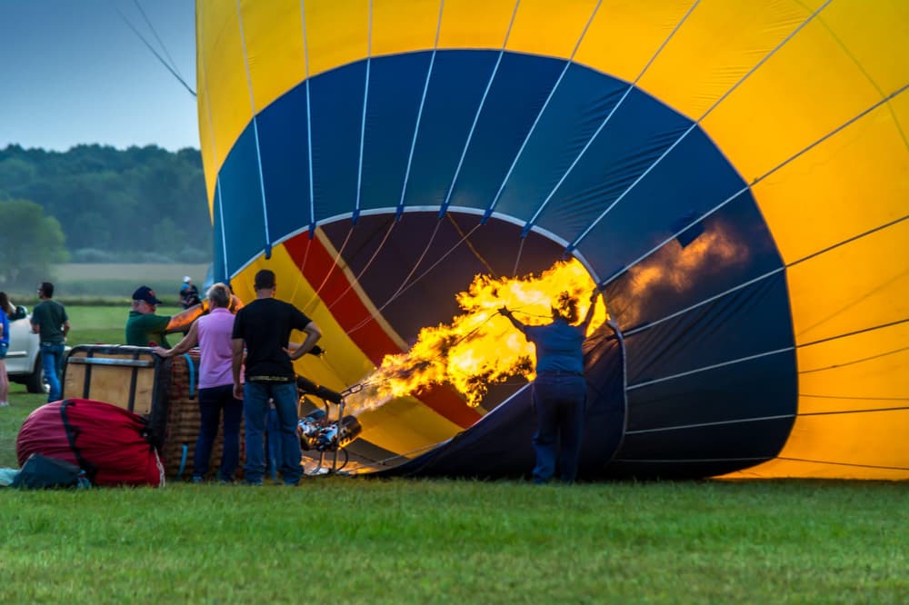 Inflating hot air balloon 2